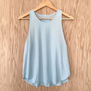 All In Motion Blue Athletic Split Hem Tank Top